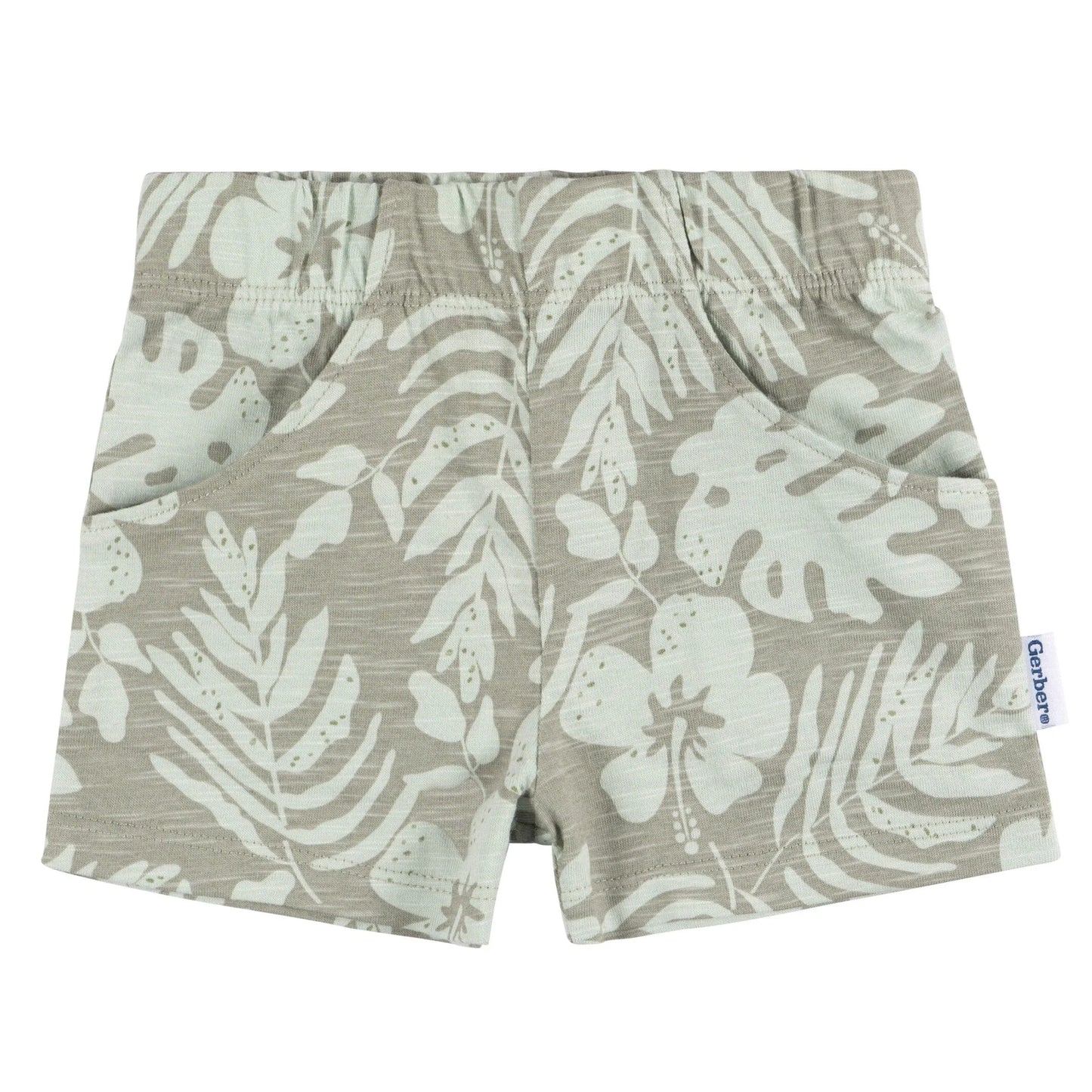 2-Piece Tropical Leaves T-Shirt and Shorts Set