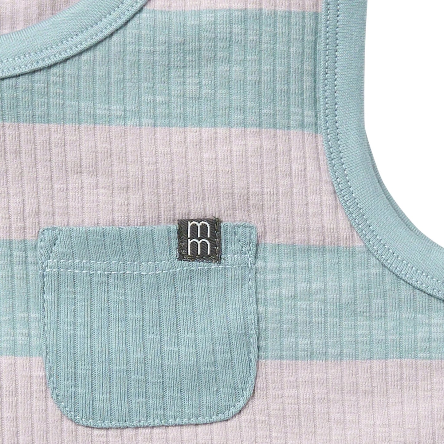 Boys Medium Teal Stripe Tank Top